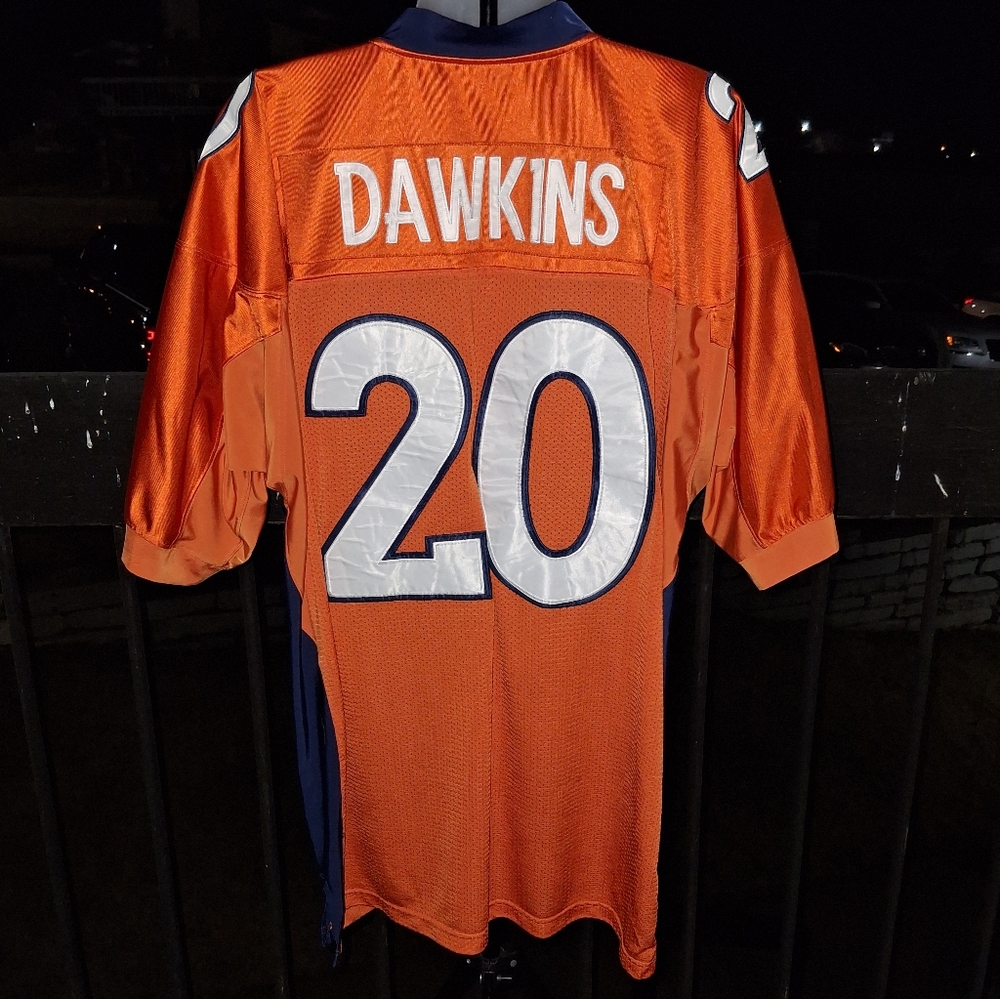 Vintage Reebok Denver Broncos DAWKINS Football Jersey Size 60 - 4XL